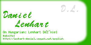 daniel lenhart business card